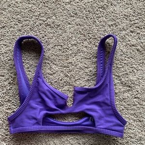 Purple amethyst frankies bikinis cole top